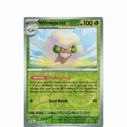 Whimsicott 015/162 Rare Temporal Forces Pokemon Reverse Holo Near Mint - Image 1