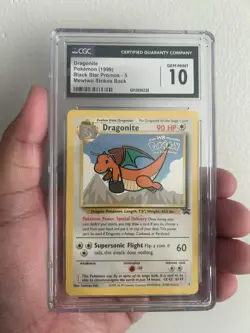 Pokemon Dragonite WB Movie Black Star Promo #5 CGC Gem Mint 10 - Image 1