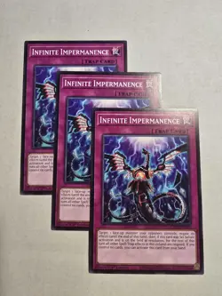 3x Infinite Impermanence 1st Edition Common L26D-ENM19 Yu-Gi-Oh! - Image 1