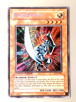 yugioh Blade Knight CT1-EN002 Secret Rare Limited Edition Near Mint - Image 1