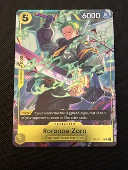 Roronoa Zoro OP07‑113 Foil Promo (One Piece Day Dallas 2025) Near Mint - Image 1