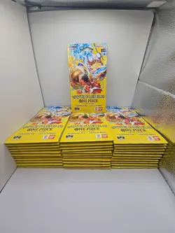 Lot Of 34 One Piece OP-15 Adventure On Kami's Island Sleeved Booster Packs - Image 1