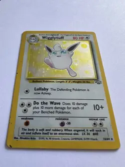 🌱 Pokemon TCG Wigglytuff Jungle Card Holo 16/64 Rare Unlimited Excellent ⭐ - Image 1