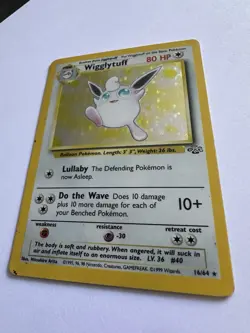 🌱 Pokemon TCG Wigglytuff Jungle Card Holo 16/64 Rare Unlimited Excellent ⭐ - Image 3