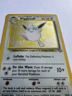 🌱 Pokemon TCG Wigglytuff Jungle Card Holo 16/64 Rare Unlimited Excellent ⭐ - Image 4