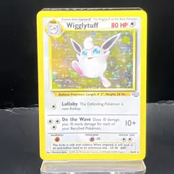 Wigglytuff 16/64 Holo Jungle Set Pokemon Card WOTC LP EXCELLENT - Image 1