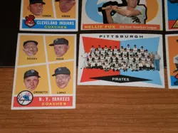 1960 Topps Vintage Baseball Card set Lot 127 Diff Pirates Tm Fox AS Cash Law - Image 2