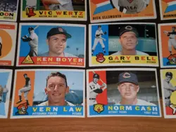 1960 Topps Vintage Baseball Card set Lot 127 Diff Pirates Tm Fox AS Cash Law - Image 3