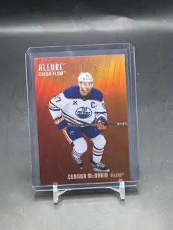 2025-26 Upper Deck Allure #CF-30 Connor McDavid Color Flow Red-Orange - Image 1