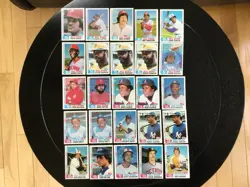 1982 Topps Baseball STAR Card Lot(25 Cards) Rose Carew Jackson Brett Seaver - Image 1