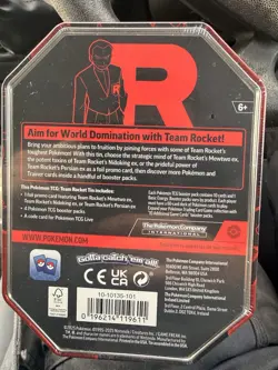 Team Rockets Persian EX Pokemon TCG Destined Rivals Tin New And Sealed - Image 2