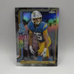 2025 Topps Chrome Future Stars Insert Ladd McConkey Chargers FS-3 Refractor - Image 1