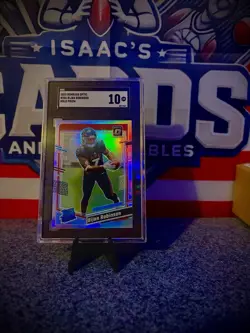 2023 Optic Rated Rookie Bijan Robinson #206 Holo Prizm (RC) SGC 10! - Image 1