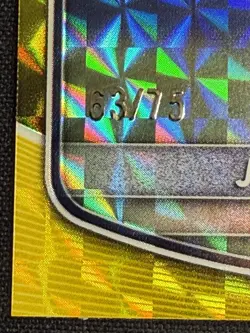2025 Bowman Draft - Chrome JJ Wetherholt #BDC-145 Yellow Geometric Refractor /75 - Image 4