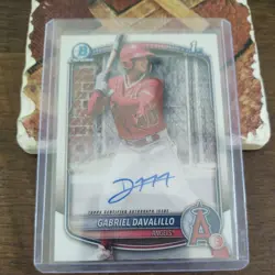 2025 Topps Bowman Chrome Gabriel Davalillo CPA-GD 1st Bowman Auto Angels - Image 1
