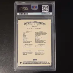 Topps 2021 Allen & Ginter Chrome Shohei Ohtani #25 Angels PSA 10 Baseball Card - Image 2