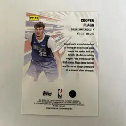 2025-26 Topps - Power Players Cooper Flagg #PP-16 (RC) - Image 2