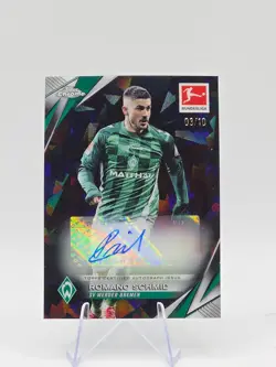 Romano Schmid 2024-25 Topps Chrome Sapphire Bundesliga Black Refractor Auto /10 - Image 1