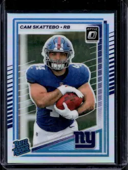 Cam Skattebo 2025 Donruss Optic #228 Rated Rookie Silver Holo Prizm - Image 1