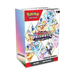 Pokemon TCG Scarlet & Violet Prismatic Evolutions Booster Bundle 6 Packs Sealed - Image 1