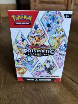 Pokemon Scarlet & Violet-Prismatic Evolutions Booster Bundle (6 Packs) Sealed - Image 1