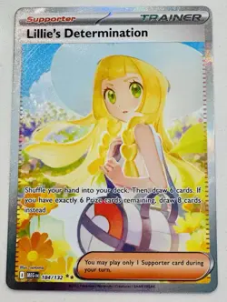 Pokemon Full Art Lillie’s Determination Special Illustration Rare 184/132 - Image 1