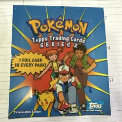 Topps Series 2 English Booster Box Pokemon 2000 Blue Label New Factory Sealed - Image 1