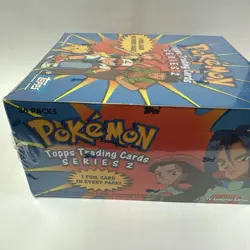 Topps Series 2 English Booster Box Pokemon 2000 Blue Label New Factory Sealed - Image 2