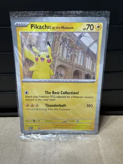 Pokemon TCG Natural History Museum Pikachu At The Museum Jumbo Sealed - Image 1