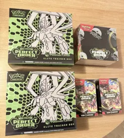 Perfect Order Pokemon Center Bundle - 1xBooster Box, 2xBooster Bundles, 2xETB - Image 1
