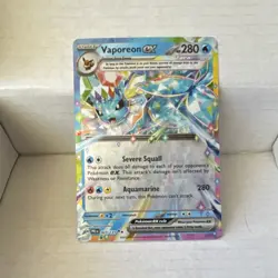 Pokemon Vaporeon ex Double Rare Sv: Prismatic Evolutions 023/131 Full Art Holo - Image 1