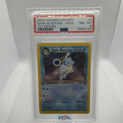 2000 Pokemon Rocket Dark Blastoise Holo 1st Edition PSA 8 - Image 1