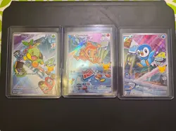 Chimchar, Piplup, Turtwig Pokemon 30th Anniversary First Partner Set of 3 Promo - Image 1