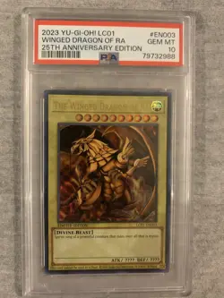 PSA 10 Winged Dragon of Ra 25th Anniversary Quarter Century 2023 YU-GI-Oh! - Image 1