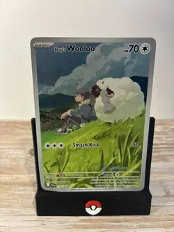 Pokemon Card Hop's Wooloo 170/159 Journey Together Illustration Rare Near Mint - Image 1