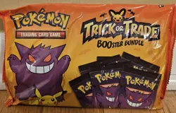 Pokemon TCG Trick or Treat Trade BOOster Bundle 40 Mini Packs Halloween Cards 820650850783 - Image 1