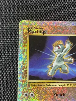 Pokemon TCG Machop Reverse Holo Card 79/110 Legendary Collection DMG - Image 2