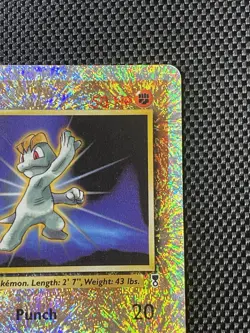 Pokemon TCG Machop Reverse Holo Card 79/110 Legendary Collection DMG - Image 3