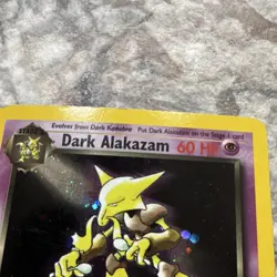 Pokemon Dark Alakazam Team Rocket Holo Rare 60 HP 1/82 2000 Vintage Card - Image 2