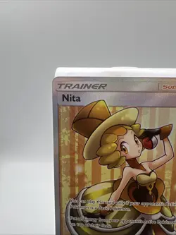 Pokemon Nita TCG Sun & Moon Team Up Holo Ultra Rare Card 180/181 - Image 5