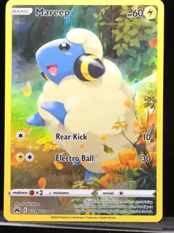 Pokemon TCG Mareep Crown Zenith Galarian Gallery Holo Rare Card GG34/GG70 NM - Image 1