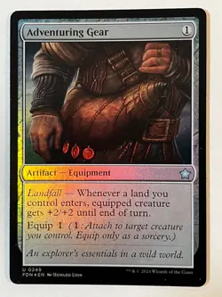 Adventuring Gear Foundations Foil MTG NM - Image 1