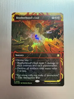 Brotherhood’s End - 39 - MTG: Secrets of Strixhaven - Borderless - Rare - FOIL - Image 1