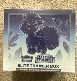 Pokemon Sword & Shield SILVER TEMPEST ETB Elite Trainer Box New Factory Sealed - Image 1