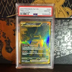 TING-LU EX 2024 Pokemon #244/091 PSA 10 GEM MINT Paldean Fates SECRET RARE - Image 1