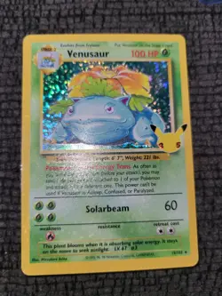 Pokemon TCG Venusaur Celebrations: Classic Collection 15/102 Holo Holo Rare - Image 1