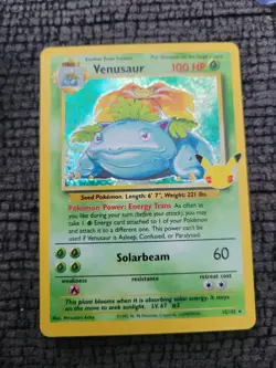 Pokemon TCG Venusaur Celebrations: Classic Collection 15/102 Holo Holo Rare - Image 3