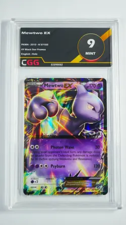 Carte pokemon Mewtwo EX CGG 9 ENGLISH XY Black Star Promos XY183 22390052 - Image 1