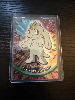 Topps Pokemon #66 Machop Holo Nm - Image 1