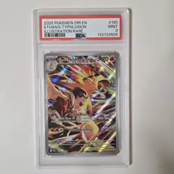 2025 Pokemon Ethan's Typhlosion Destined Rivals Illustration Rare #190/182 PSA 9 - Image 1